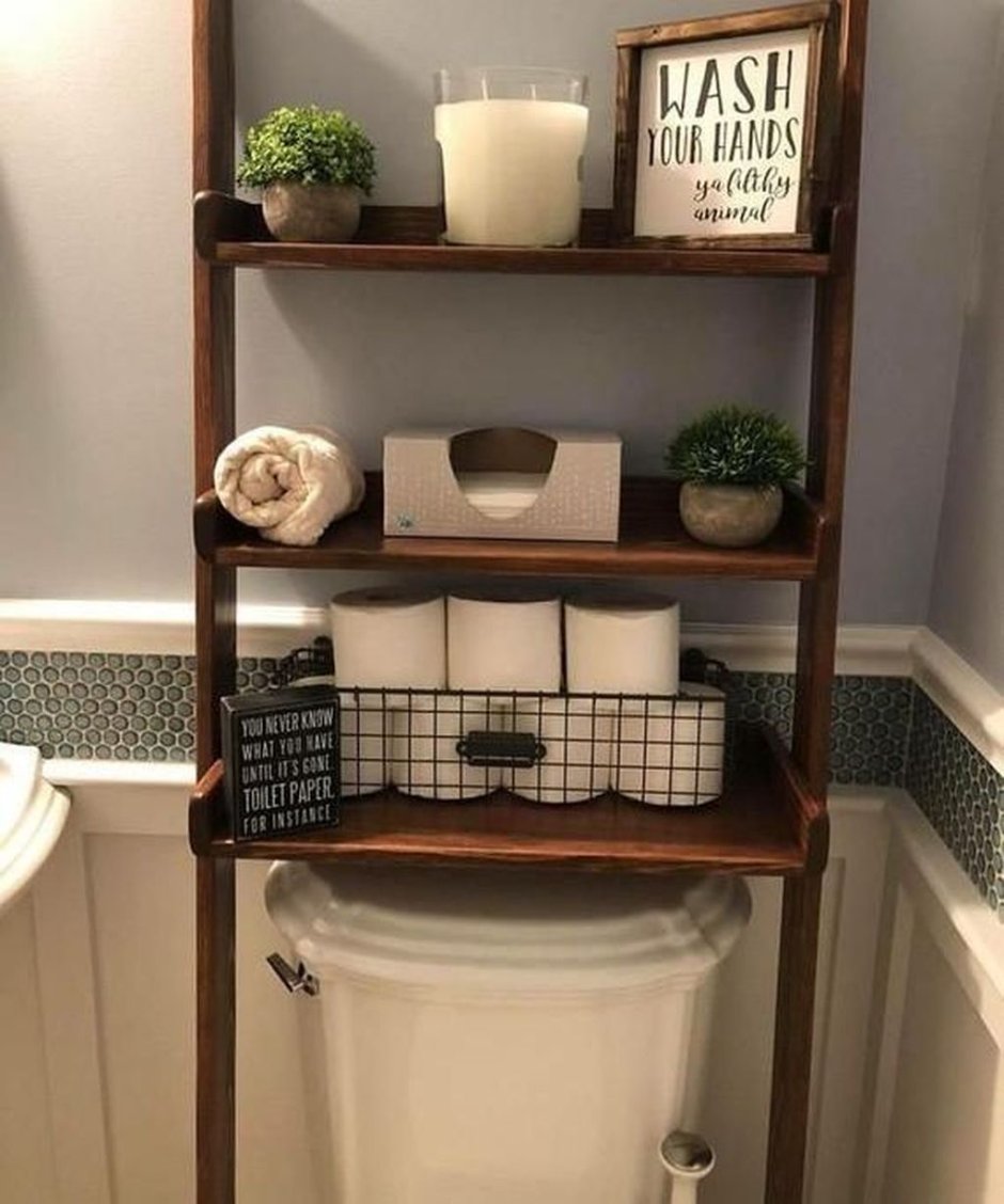 Полка деревянная напольная