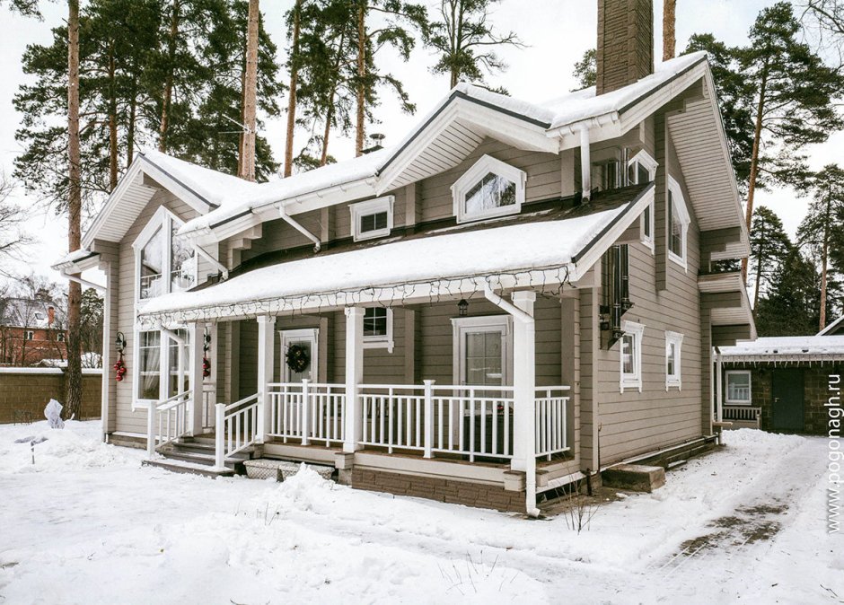 Дом из клееного бруса "серебряный век"