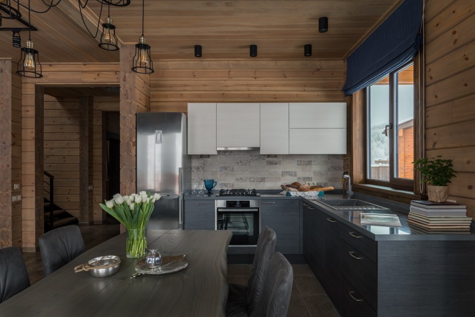 Дом в стиле Шале интерьер в скандинавском