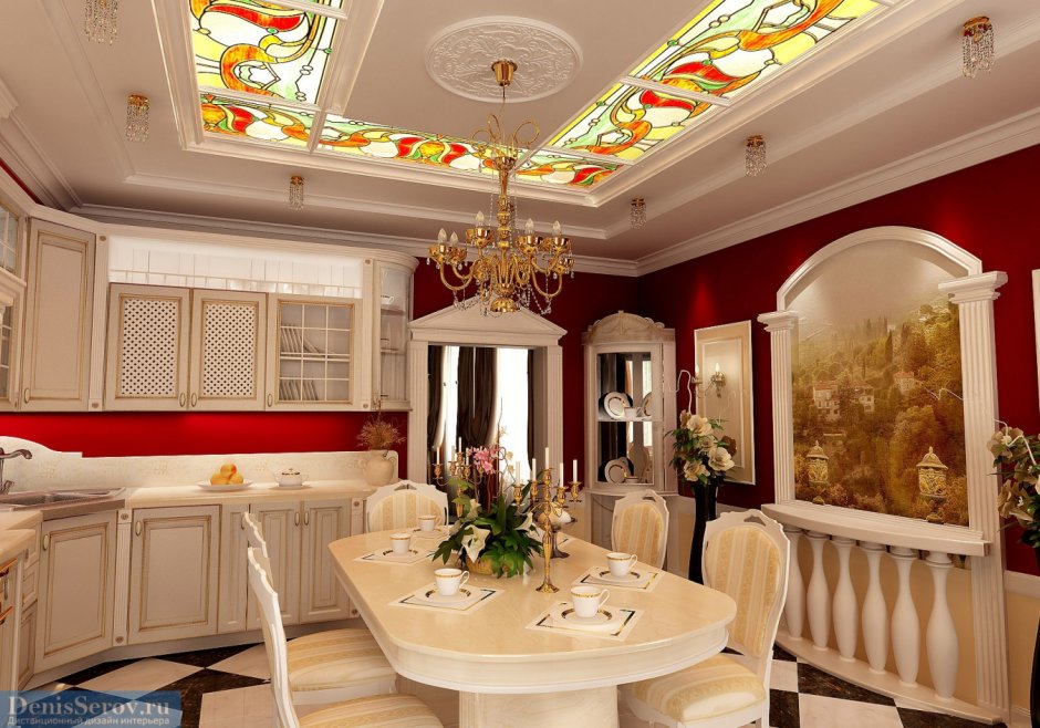 Кухни в деревенском домен