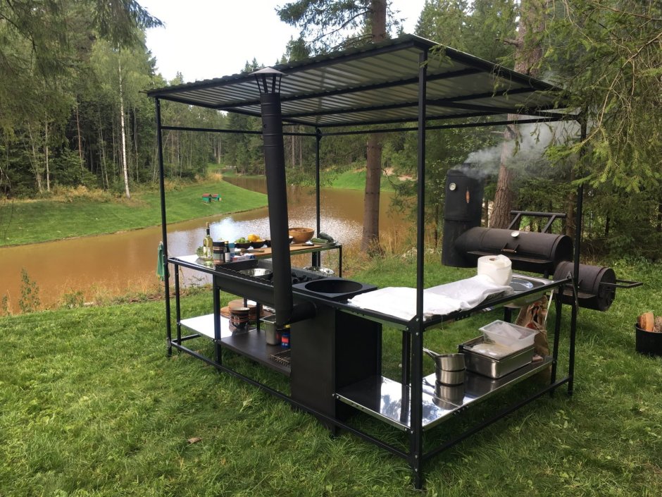 Кострище на даче из кирпича