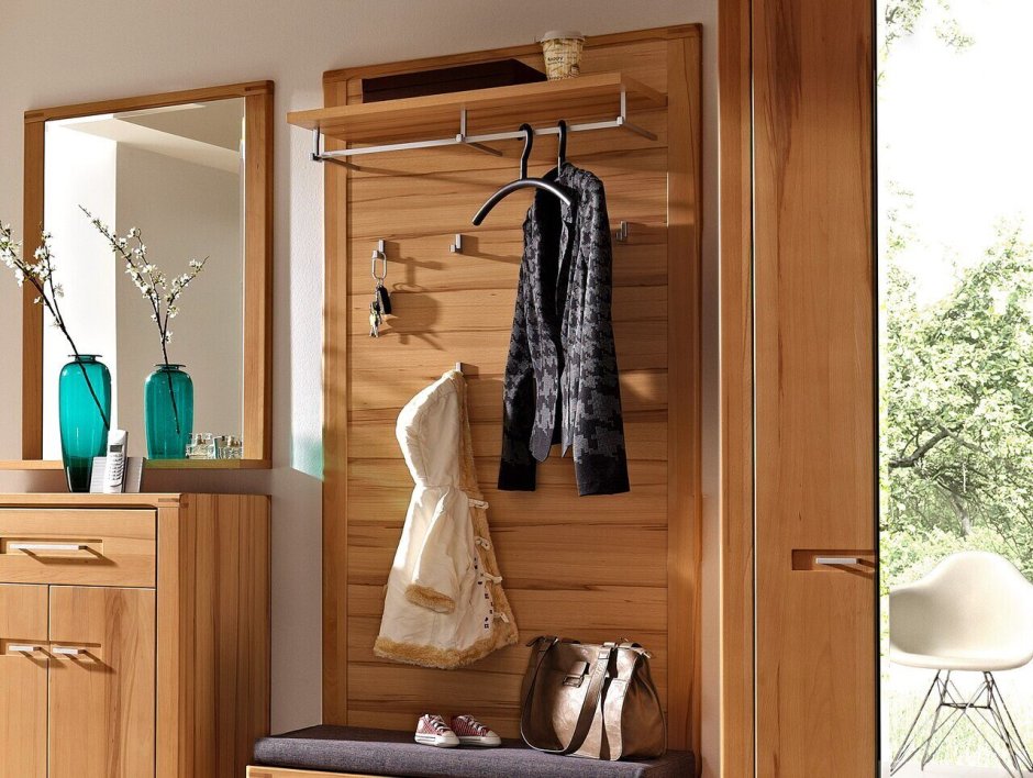 Вешалка для плечиков лофт в прихожей