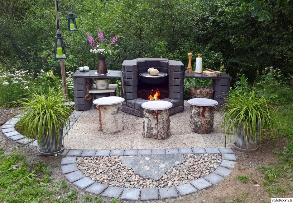 Костровище на даче