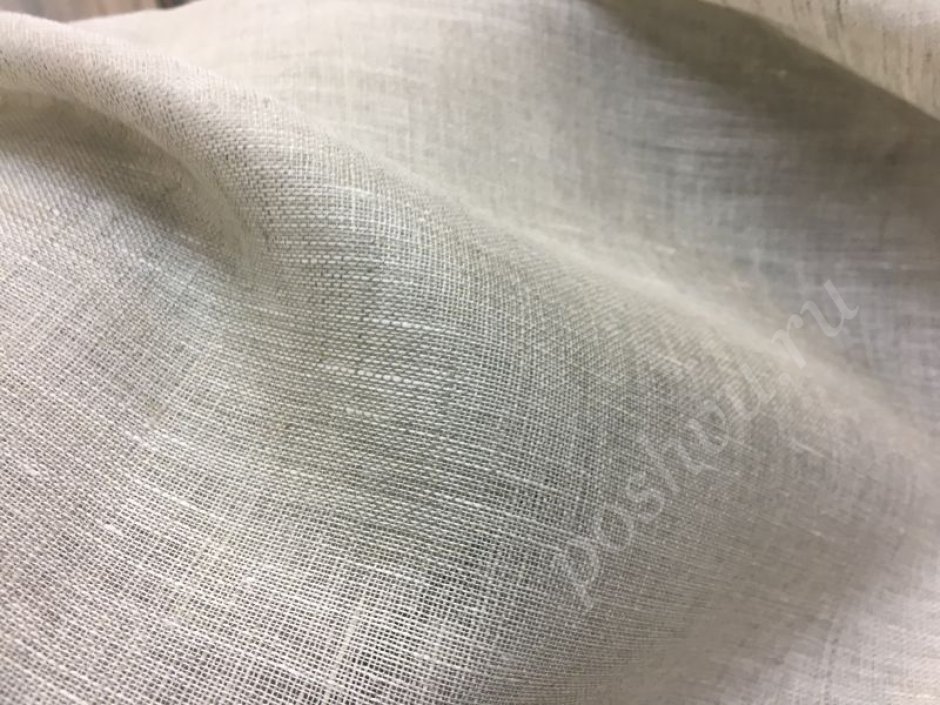 Тюль из натурального льна