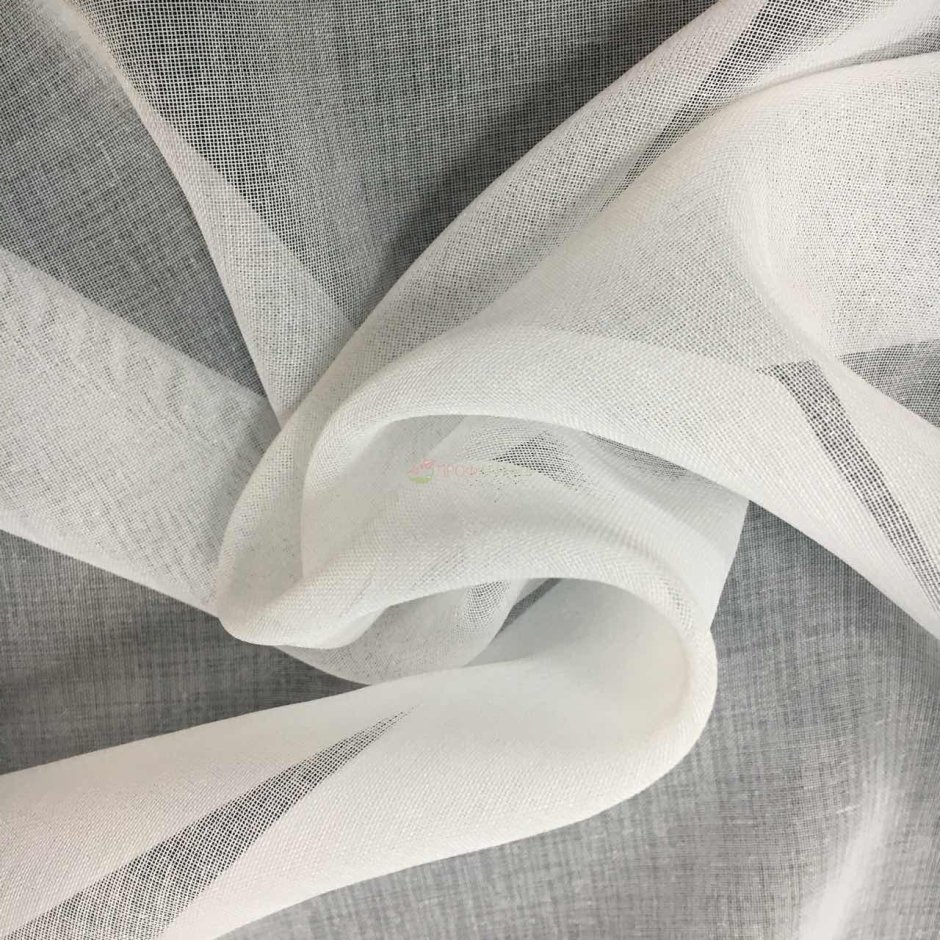 Белые льняные шторы