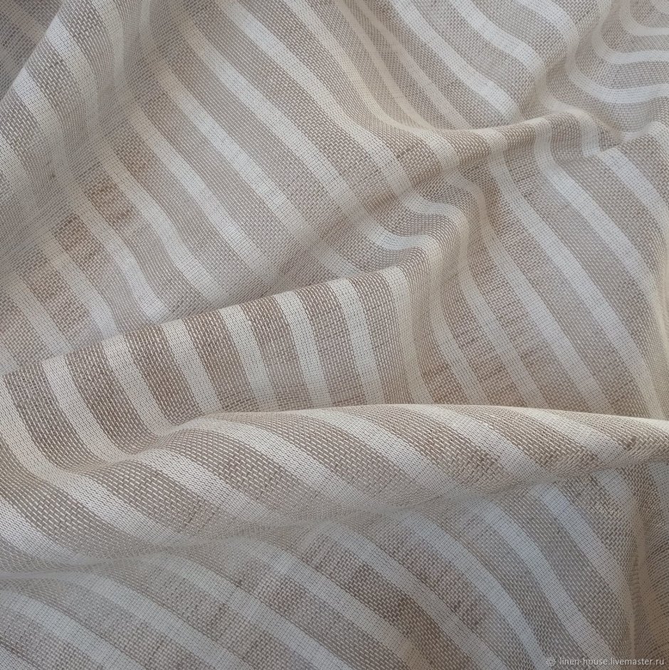 Тюль "лён" белый