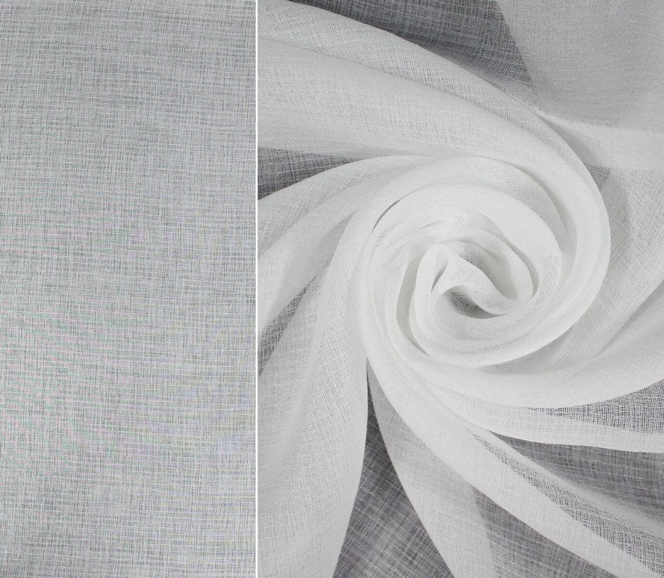 Лен-тюль «Шангри-ла» 4515 c1 белый (вес 120гр/м2)