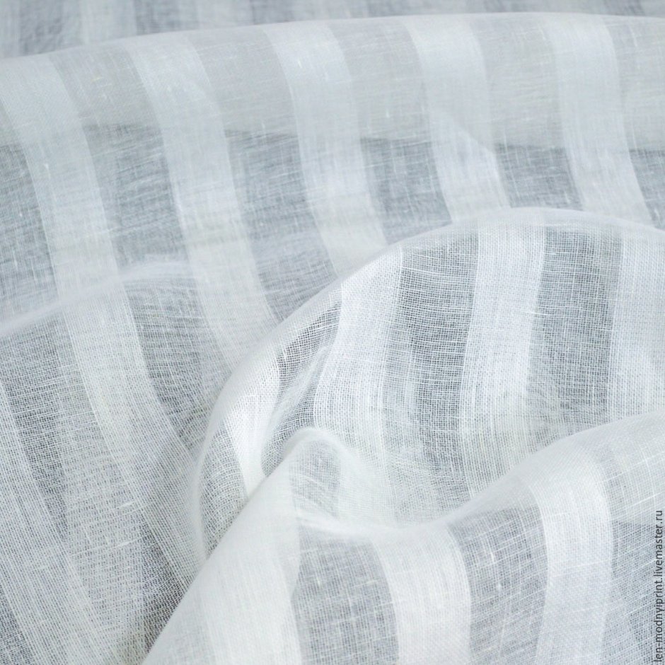 Льняная тюль