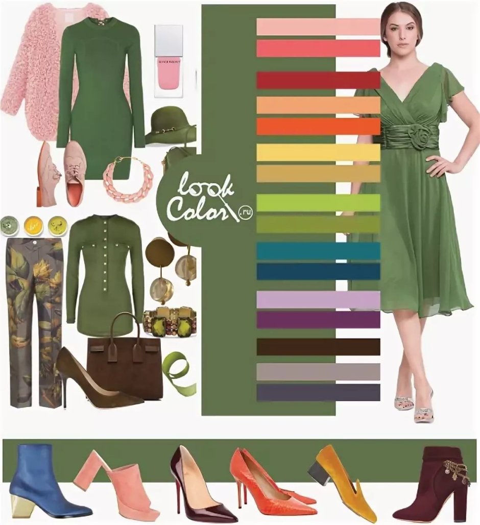Цвет хаки сочетание