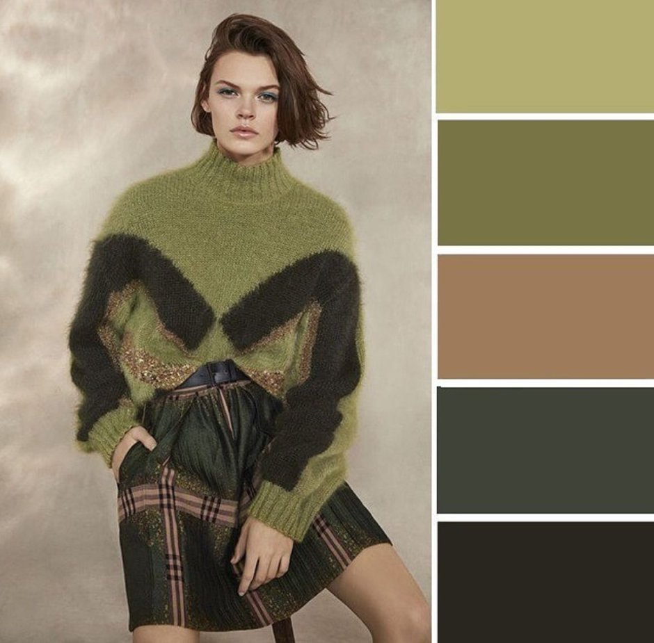 Сочетание цветов болотный