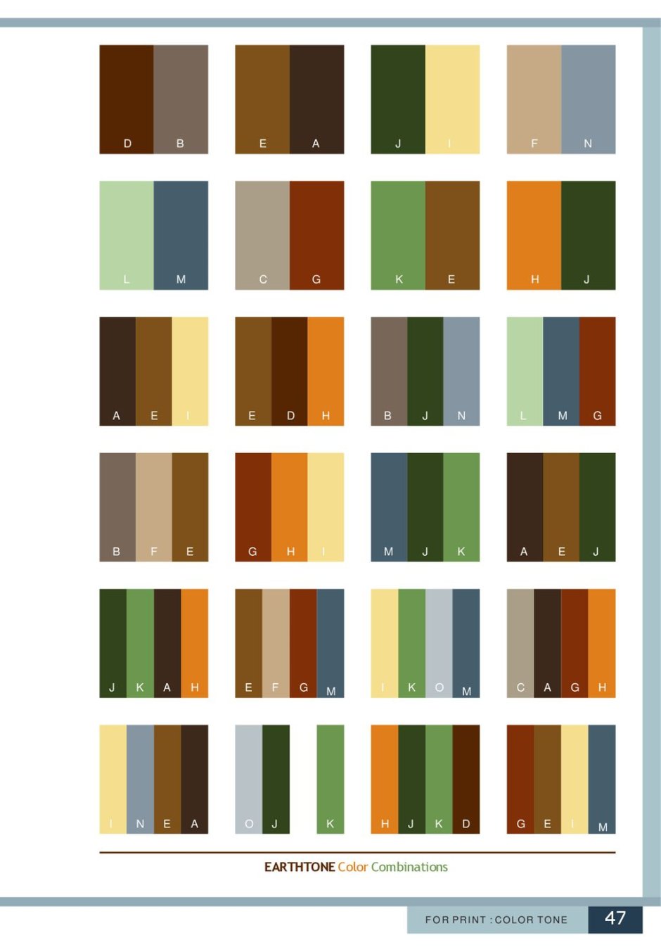 Сочетание цветов болотный