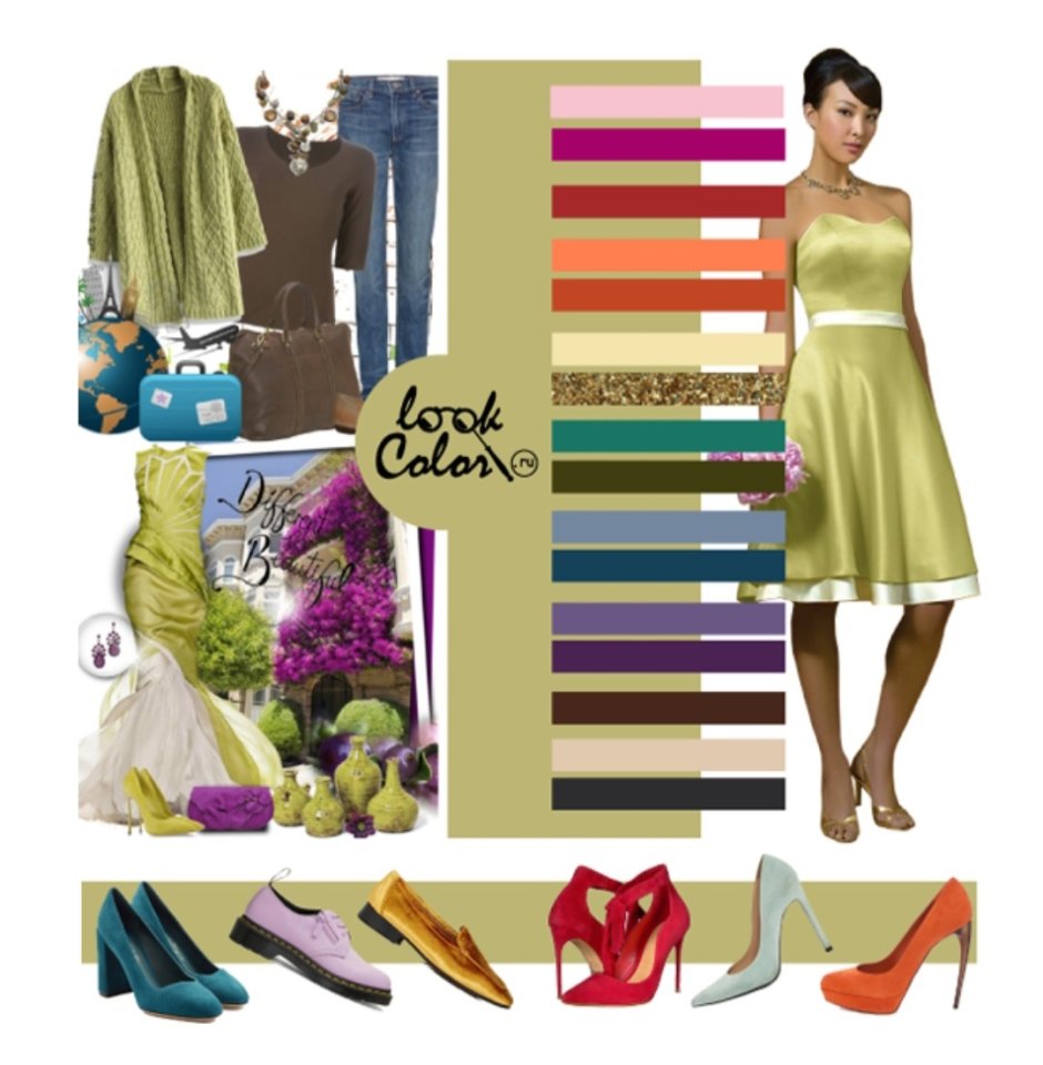 Сочетание цветов фисташковый