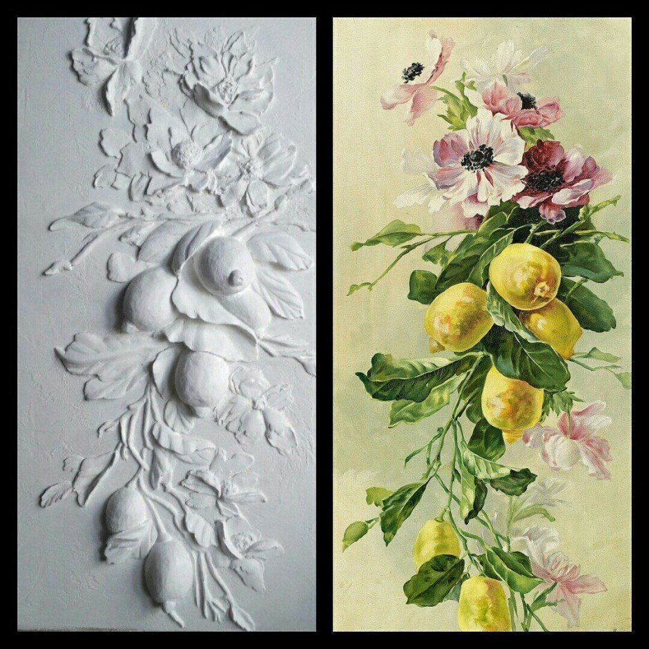 Панно из шпаклевки