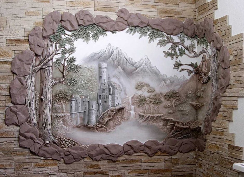 Объемный декор стен