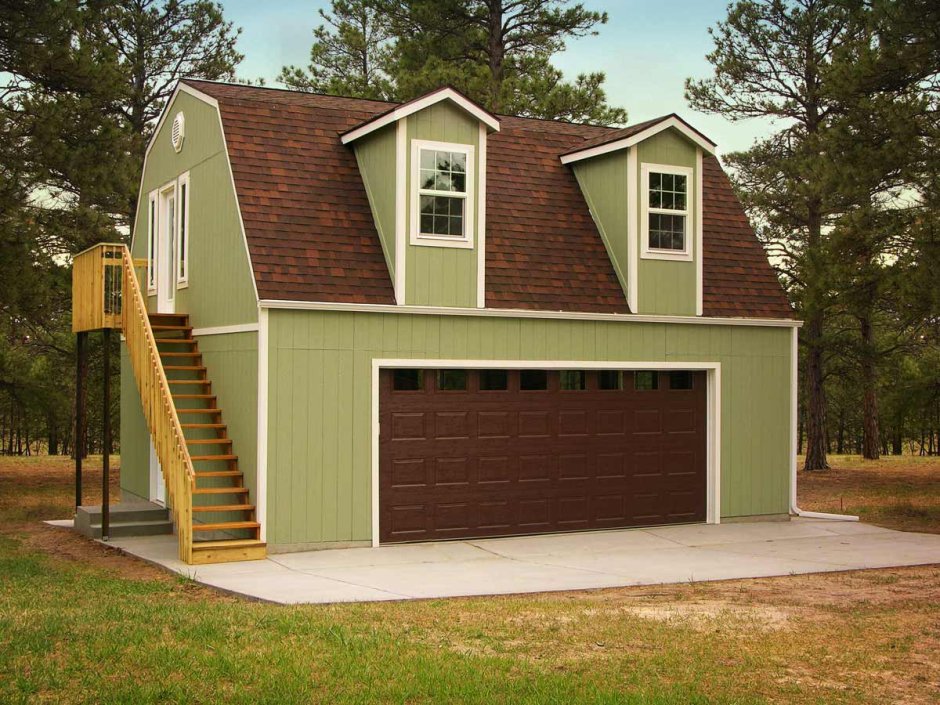 Двухэтажный гараж