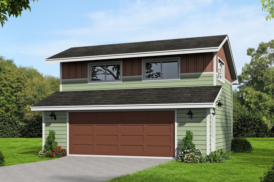 Двухэтажный гараж