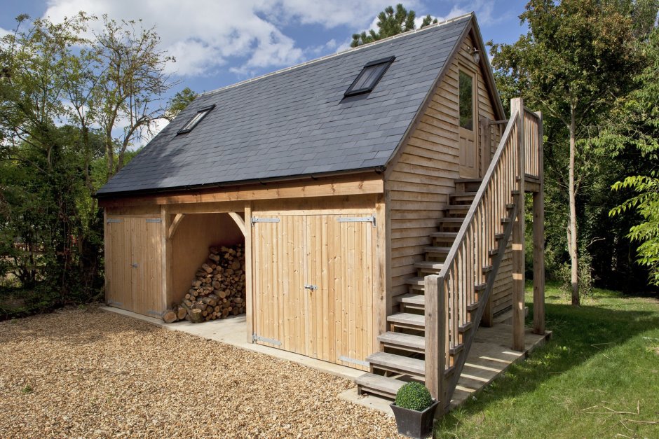 Гараж с гостевым домом