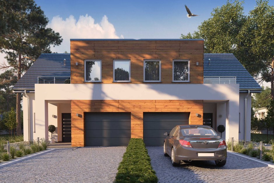 Двухэтажный гараж