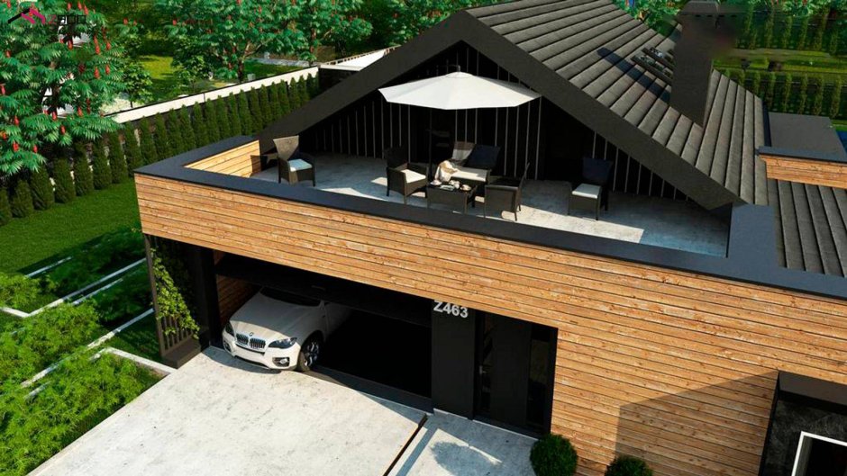 Гараж в современном стиле