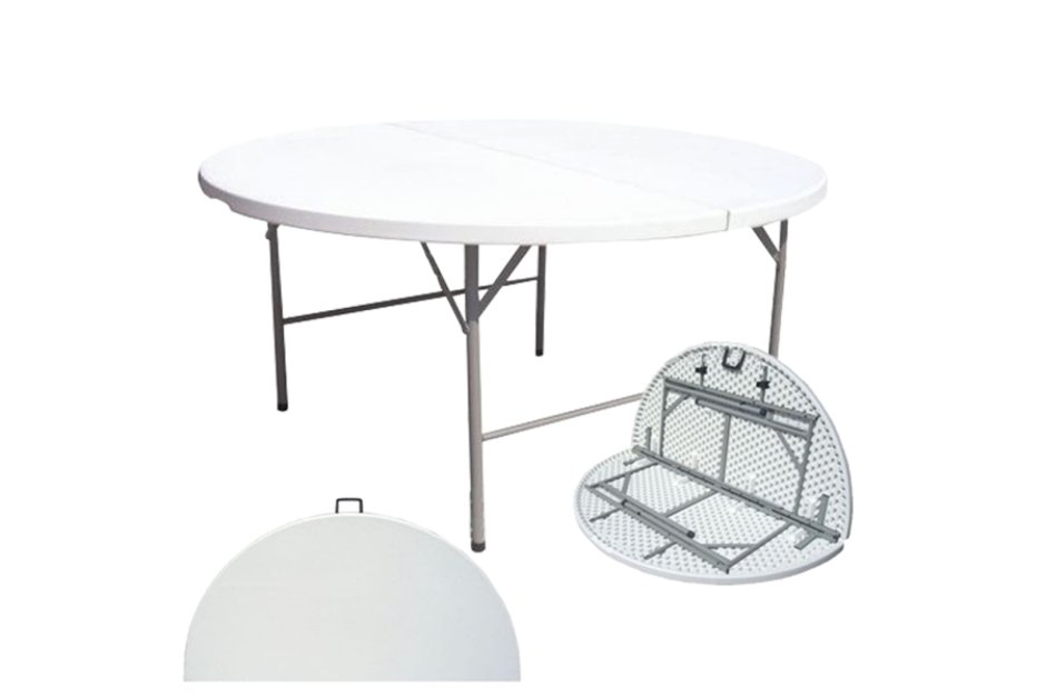 Пластиковый складной круглый стол артикул: 23-9018