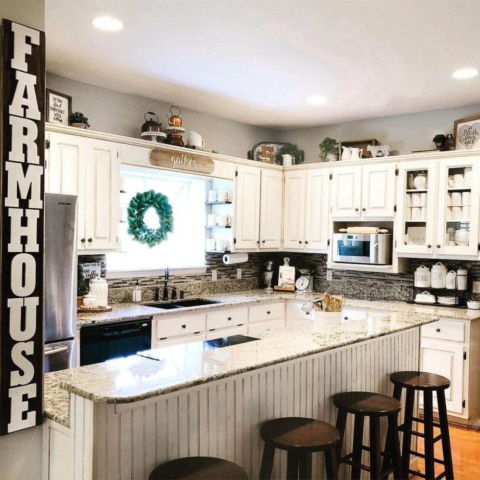 Декор для верхних кухонных шкафов