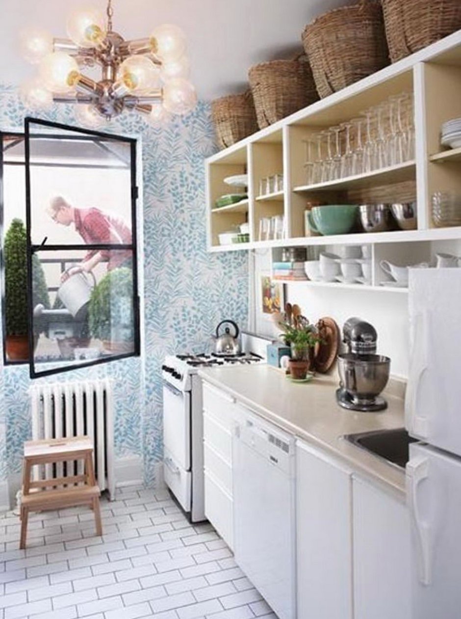 Пространство в маленькой кухне