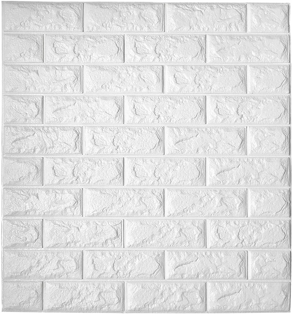 Панель 3d cамоклеющиеся 700*770*4мм "кирпич бежевый" (Brick Beige)