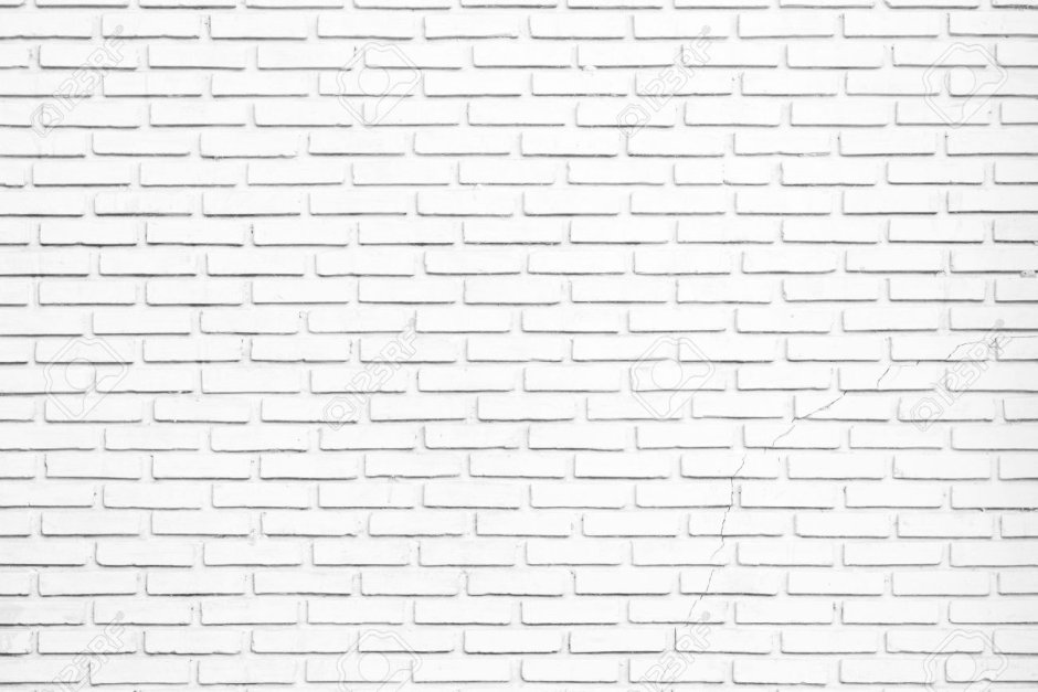 Белая кирпичная стена