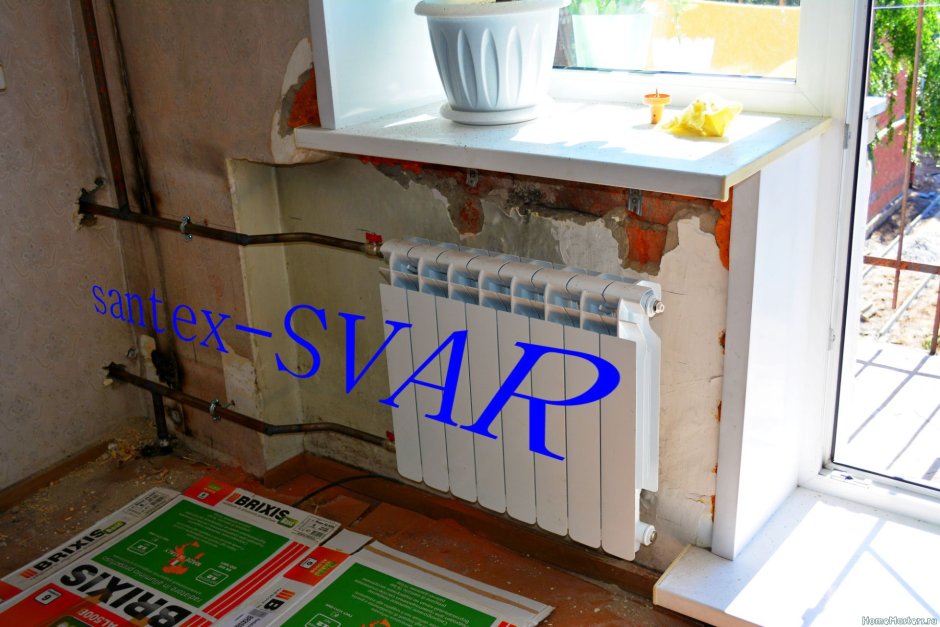 Крепление радиаторов отопления в хрущевках