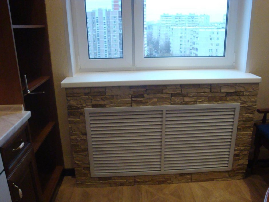 Короб под радиатор отопления