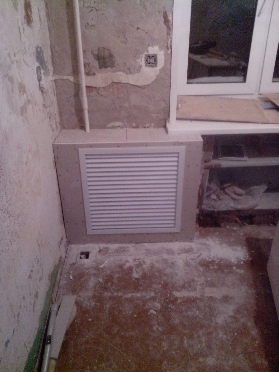 Зашивка радиаторов отопления гипсокартоном