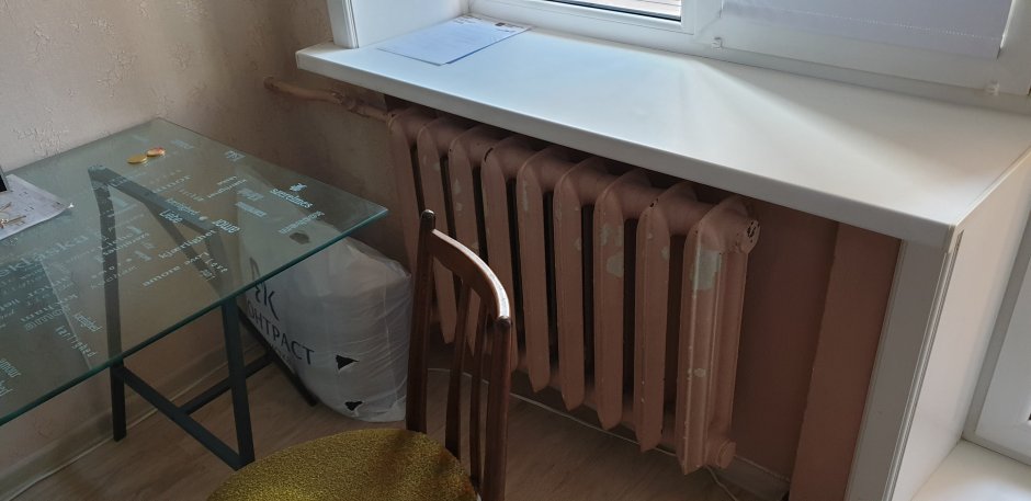 Покраска за батареей