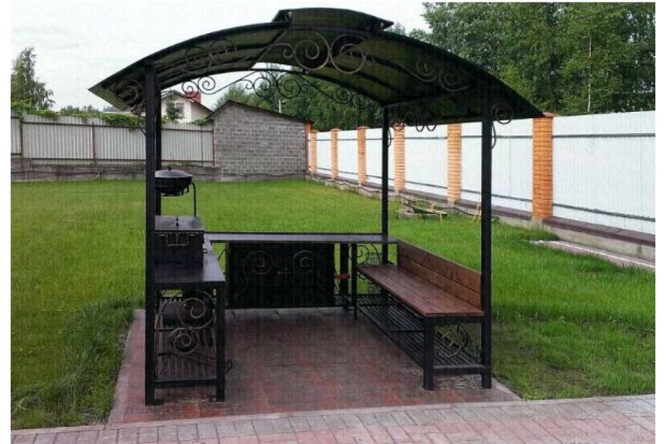 Навес для мангальной зоны