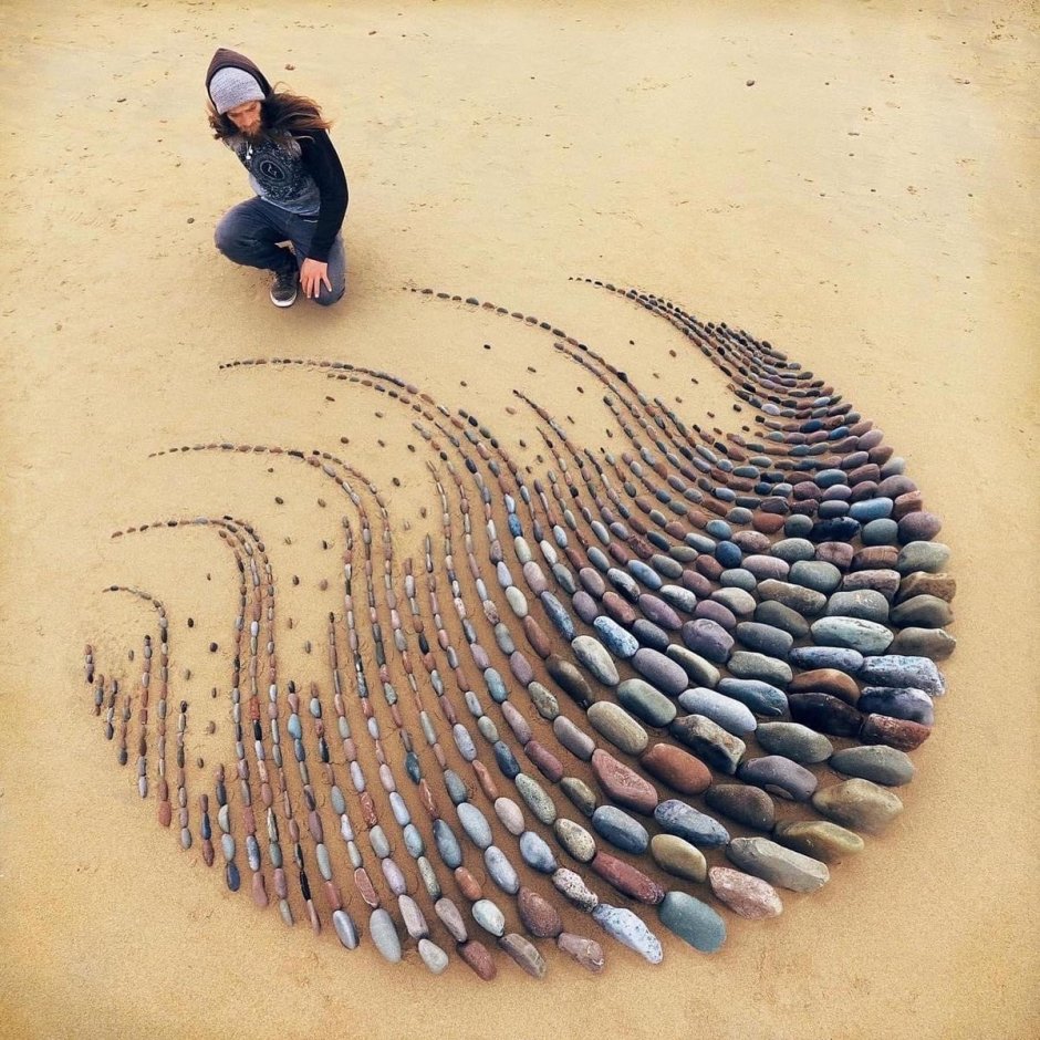 Ленд арт на бумаге