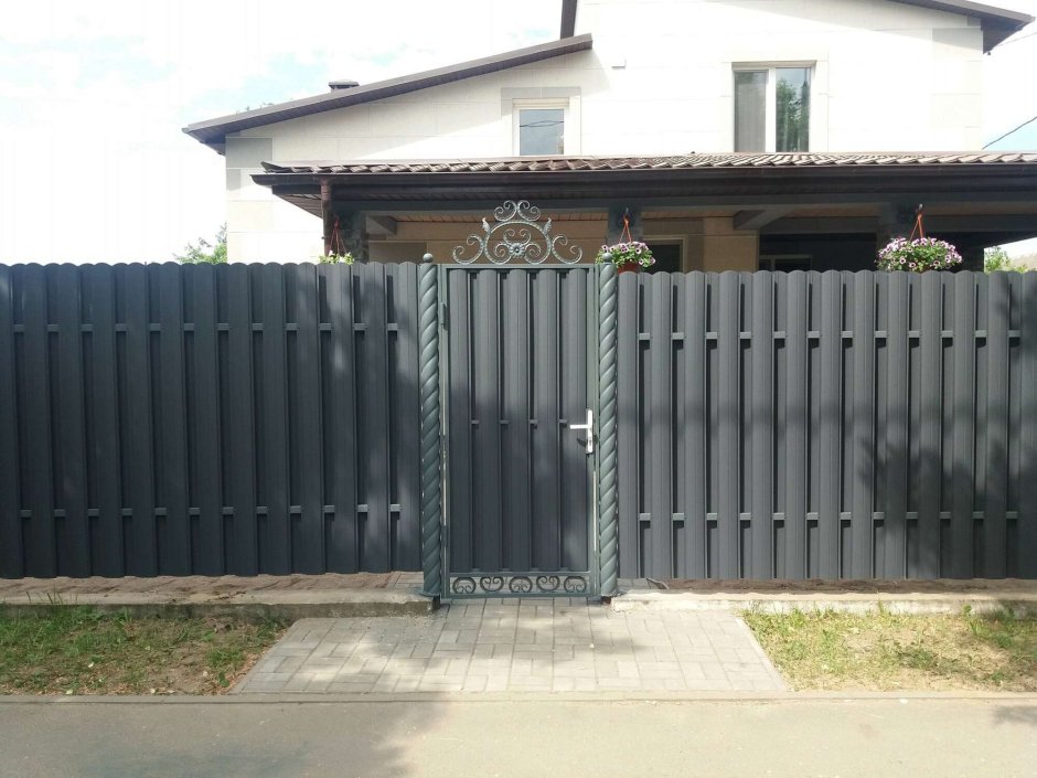 Металлический забор штакетник 132мм