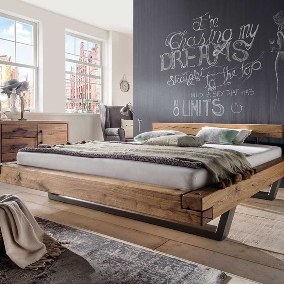 Rustic Wood Decor спальня