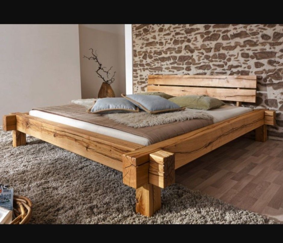 Кровать из бруса