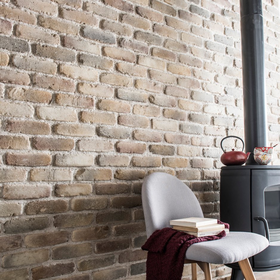 Фактурные обои под кирпич