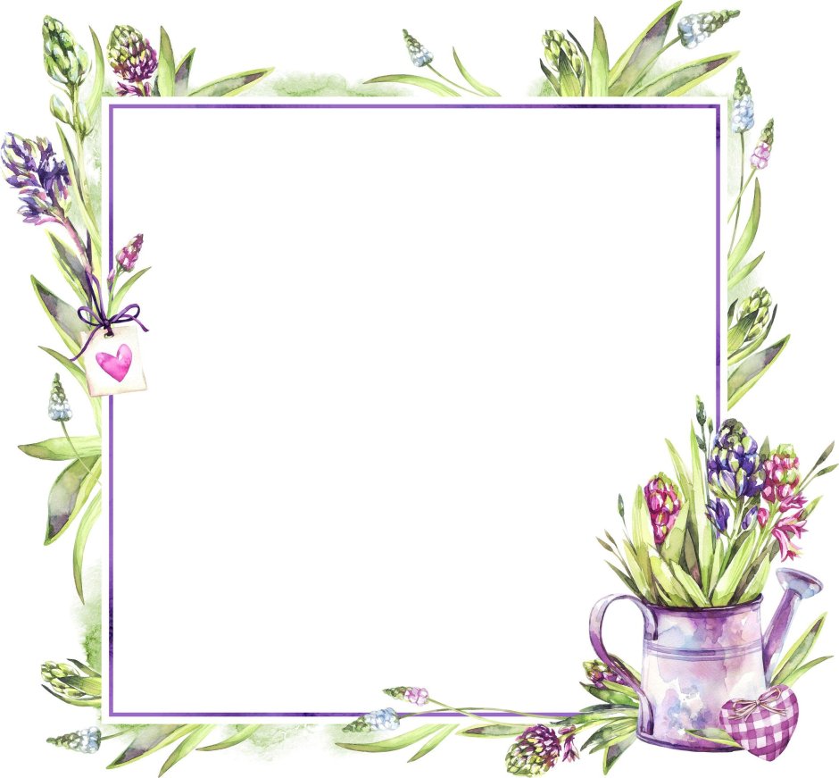 Лаванда рамка