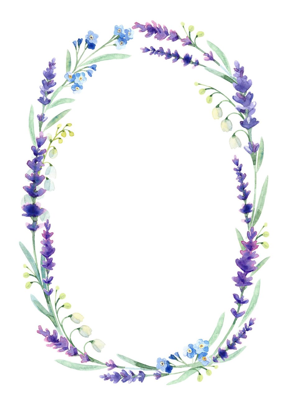 Рамка из лаванды