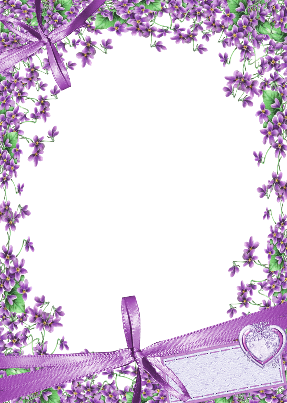 Рамка сирень