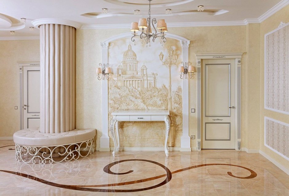 Гипсовая лепнина колонны