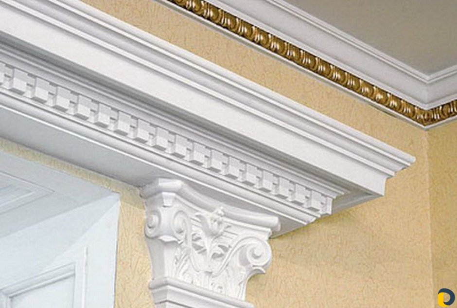 Гипсовый декор с уровнями