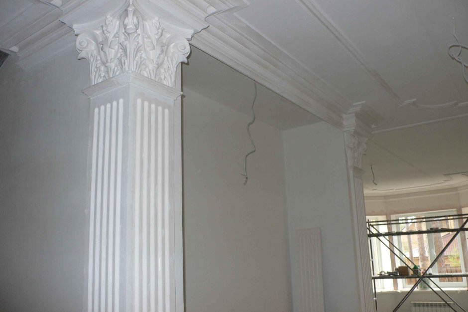 Гипсовые кронштейны в интерьере