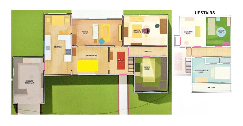 Планировка дома Рика и Морти