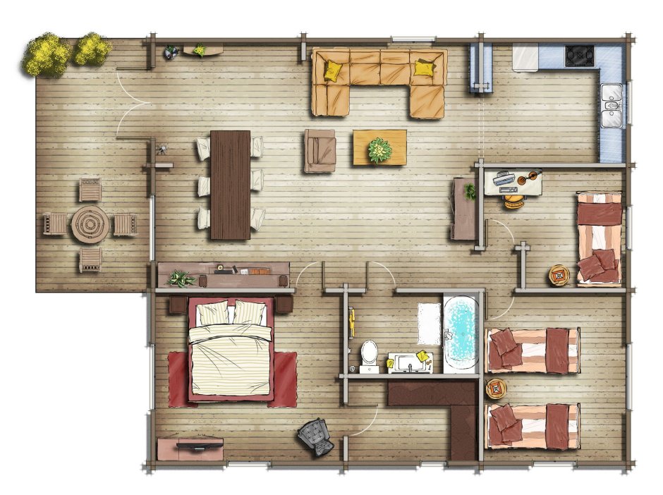 Асьенда планировка