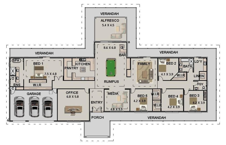 Дом в современном стиле планировка