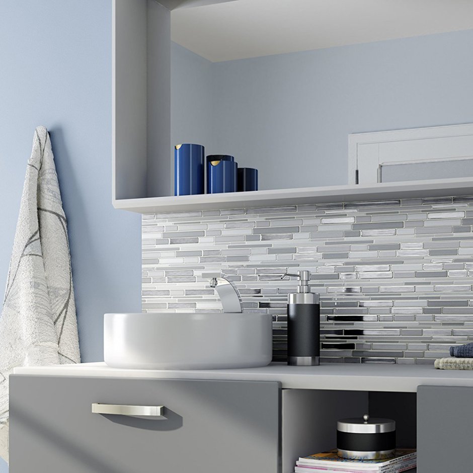 Фартук для раковины в ванной