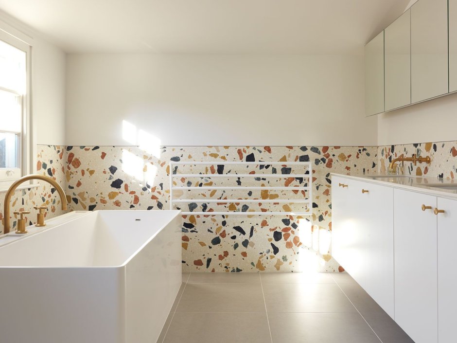 Плитка терраццо на фартук