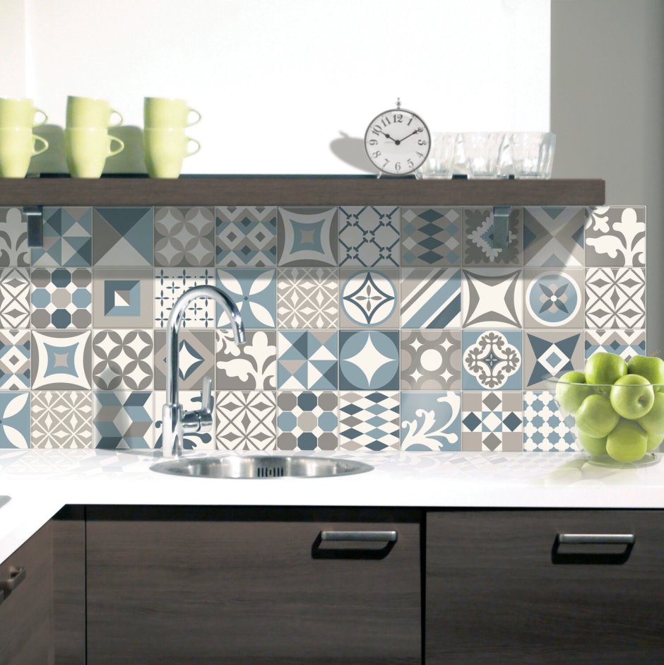 Плитка пэчворк для кухни фартук